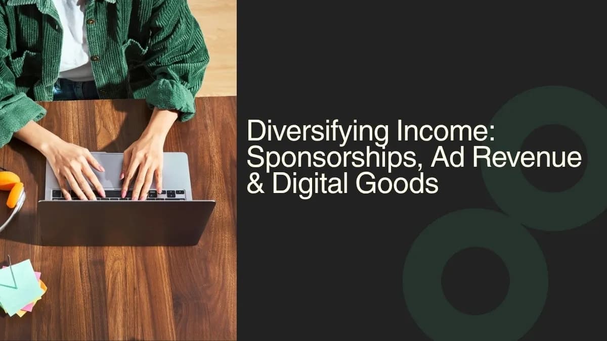 Diversifying Income: Sponsorships, Ad Revenue & Digital Goods