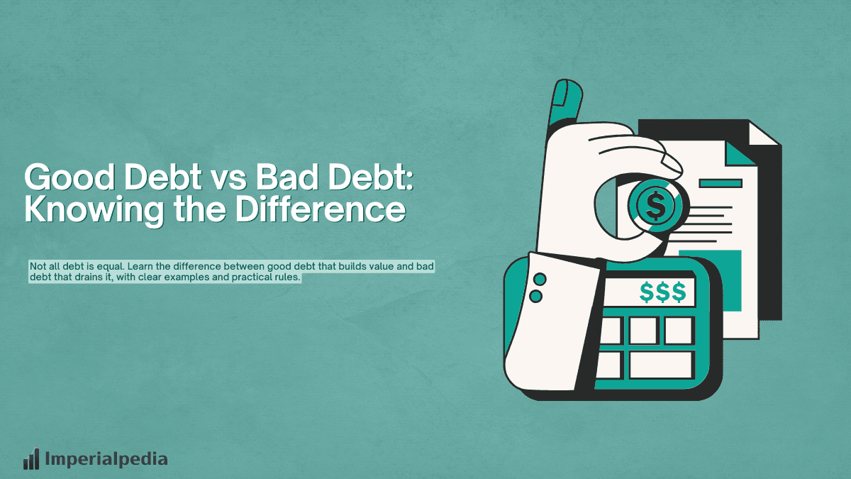 Good Debt vs Bad Debt: Knowing the Difference